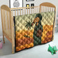 Mauritania Quilt - Sidi the Sahara Camel Cartoon and Desert Caravan Design