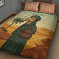 Mauritania Quilt Bed Set - Sidi the Sahara Camel Cartoon and Desert Caravan Design