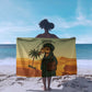 Mauritania Sarong - Sidi the Sahara Camel Cartoon and Desert Caravan Design
