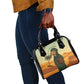 Mauritania Shoulder Handbag - Sidi the Sahara Camel Cartoon and Desert Caravan Design