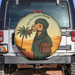 Mauritania Spare Tire Cover - Sidi the Sahara Camel Cartoon and Desert Caravan Design