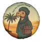 Mauritania Spare Tire Cover - Sidi the Sahara Camel Cartoon and Desert Caravan Design
