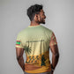Mauritania T shirt - Sidi the Sahara Camel Cartoon and Desert Caravan Design