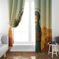 Mauritania Window Curtain - Sidi the Sahara Camel Cartoon and Desert Caravan Design