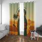 Mauritania Window Curtain - Sidi the Sahara Camel Cartoon and Desert Caravan Design