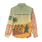 Mauritania Women Casual Shirt - Sidi the Sahara Camel Cartoon and Desert Caravan Design