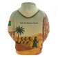 Mauritania Zip Hoodie - Sidi the Sahara Camel Cartoon and Desert Caravan Design