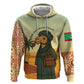 Mauritania Zip Hoodie - Sidi the Sahara Camel Cartoon and Desert Caravan Design