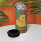 Mauritania 4 in 1 Can Cooler Tumbler - Desert Camel Crescent Moon and Palm Tree Graphic in Red Green Gold Pattern