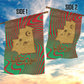 Mauritania Garden Flag - Desert Camel Crescent Moon and Palm Tree Graphic in Red Green Gold Pattern