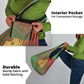 Mauritania Grocery Bag - Desert Camel Crescent Moon and Palm Tree Graphic in Red Green Gold Pattern