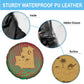 Mauritania Spare Tire Cover - Desert Camel Crescent Moon and Palm Tree Graphic in Red Green Gold Pattern