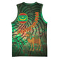 Mauritania Basketball Jersey - Green Tie Dye Camel and Crescent Moon Flag Design - African Pride