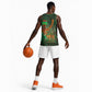 Mauritania Basketball Jersey - Green Tie Dye Camel and Crescent Moon Flag Design - African Pride