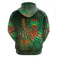Mauritania Hoodie - Green Tie Dye Camel and Crescent Moon Flag Design