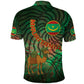 Mauritania Polo Shirt - Green Tie Dye Camel and Crescent Moon Flag Design
