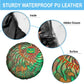 Mauritania Spare Tire Cover - Green Tie Dye Camel and Crescent Moon Flag Design