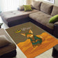 Mauritania Area Rug - Cute Fennec Fox and Arabic Calligraphy Desert Design