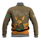Mauritania Baseball Jacket - Cute Fennec Fox and Arabic Calligraphy Desert Design