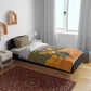 Mauritania Bedding Set - Cute Fennec Fox and Arabic Calligraphy Desert Design