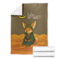 Mauritania Blanket - Cute Fennec Fox and Arabic Calligraphy Desert Design