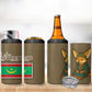Mauritania 4 in 1 Can Cooler Tumbler - Cute Fennec Fox and Arabic Calligraphy Desert Design