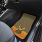 Mauritania Car Mats - Cute Fennec Fox and Arabic Calligraphy Desert Design