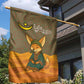 Mauritania Garden Flag - Cute Fennec Fox and Arabic Calligraphy Desert Design