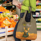 Mauritania Grocery Bag - Cute Fennec Fox and Arabic Calligraphy Desert Design