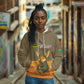 Mauritania Hoodie - Cute Fennec Fox and Arabic Calligraphy Desert Design