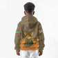 Mauritania Kid Hoodie - Cute Fennec Fox and Arabic Calligraphy Desert Design