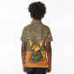 Mauritania Kid Polo Shirt - Cute Fennec Fox and Arabic Calligraphy Desert Design