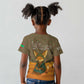 Mauritania Kid T shirt - Cute Fennec Fox and Arabic Calligraphy Desert Design