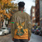 Mauritania Long Sleeve Shirt - Cute Fennec Fox and Arabic Calligraphy Desert Design