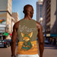 Mauritania Men Tank Top - Cute Fennec Fox and Arabic Calligraphy Desert Design