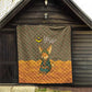 Mauritania Quilt - Cute Fennec Fox and Arabic Calligraphy Desert Design