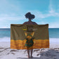Mauritania Sarong - Cute Fennec Fox and Arabic Calligraphy Desert Design
