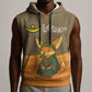 Mauritania Sleeveless Hoodie - Cute Fennec Fox and Arabic Calligraphy Desert Design - African Pride