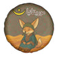 Mauritania Spare Tire Cover - Cute Fennec Fox and Arabic Calligraphy Desert Design