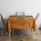 Mauritania Tablecloth - Cute Fennec Fox and Arabic Calligraphy Desert Design