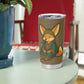 Mauritania Tumbler Cup - Cute Fennec Fox and Arabic Calligraphy Desert Design