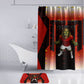 Personalized Egypt Soccer Sobek Crocodile Mascot Bathroom Set Pharaoh Mascot Egyptian Hieroglyphic