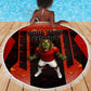 Personalized Egypt Soccer Sobek Crocodile Mascot Beach Blanket Pharaoh Mascot Egyptian Hieroglyphic