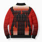 Personalized Egypt Soccer Sobek Crocodile Mascot Bomber Puffer Jacket Pharaoh Mascot Egyptian Hieroglyphic
