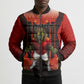 Personalized Egypt Soccer Sobek Crocodile Mascot Bomber Puffer Jacket Pharaoh Mascot Egyptian Hieroglyphic