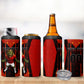 Personalized Egypt Soccer Sobek Crocodile Mascot 4 in 1 Can Cooler Tumbler Pharaoh Mascot Egyptian Hieroglyphic