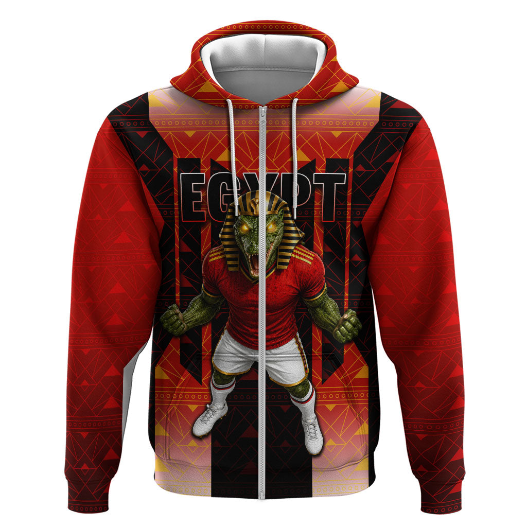 Personalized Egypt Soccer Sobek Crocodile Mascot Hoodie Pharaoh Mascot Egyptian Hieroglyphic