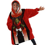Personalized Egypt Soccer Sobek Crocodile Mascot Kid Wearable Blanket Hoodie Pharaoh Mascot Egyptian Hieroglyphic