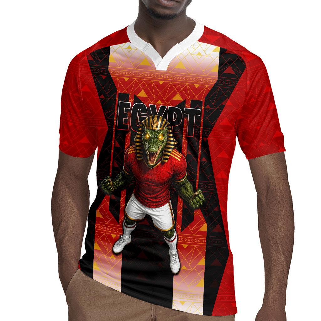 Personalized Egypt Soccer Sobek Crocodile Mascot Rugby Jersey Pharaoh Mascot Egyptian Hieroglyphic