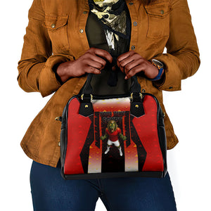 Personalized Egypt Soccer Sobek Crocodile Mascot Shoulder Handbag Pharaoh Mascot Egyptian Hieroglyphic